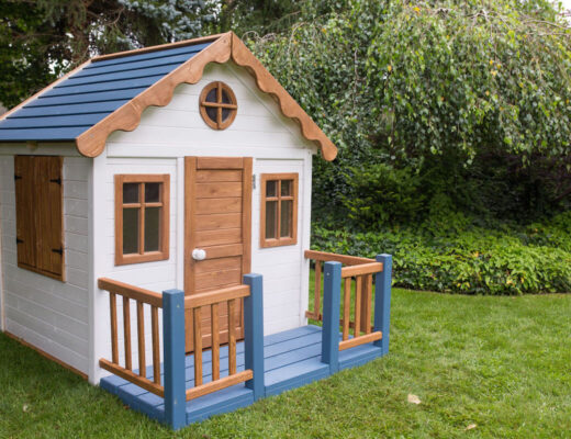 jak pomalować domek ogrodowy dla dzieci tikkurila ula pedantula