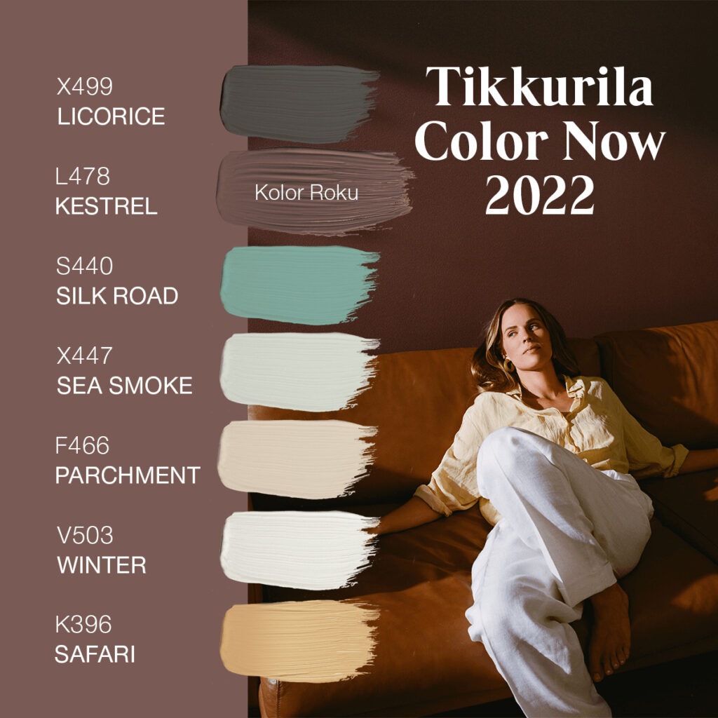kolory kolekcji Tikkurila Color Now 2022